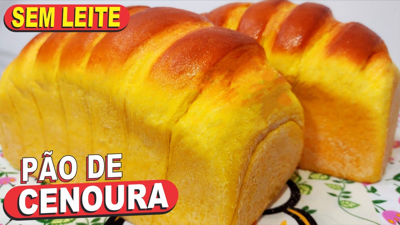 Pão de Cenoura sem Leite