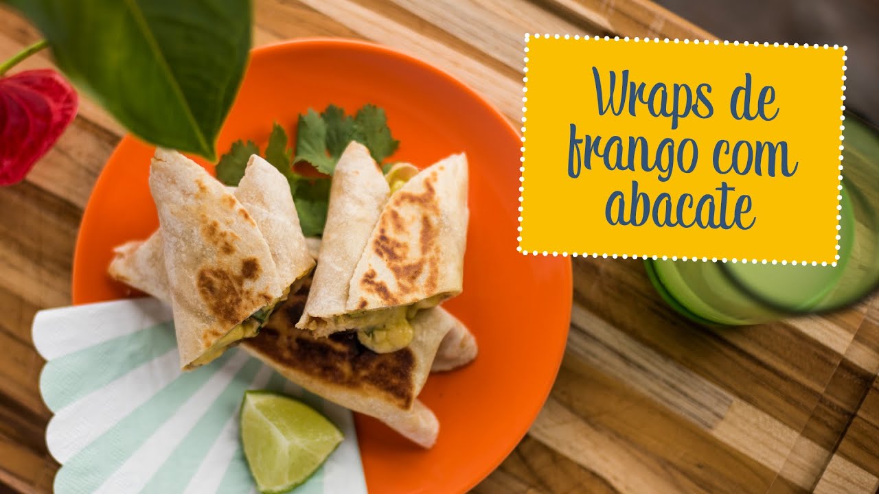 Wraps de Frango com Abacate